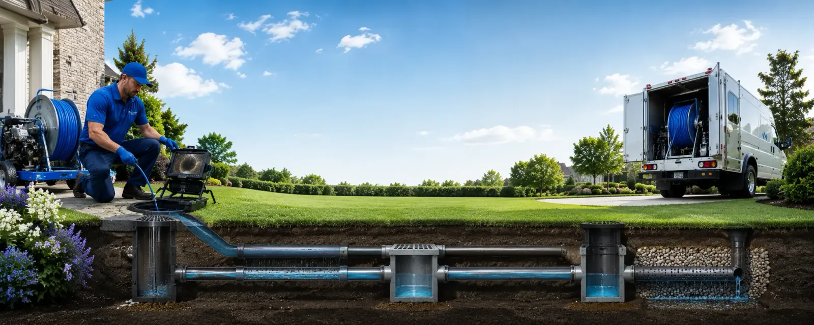 Outdoor drain cleaning information for Ballwin, MO